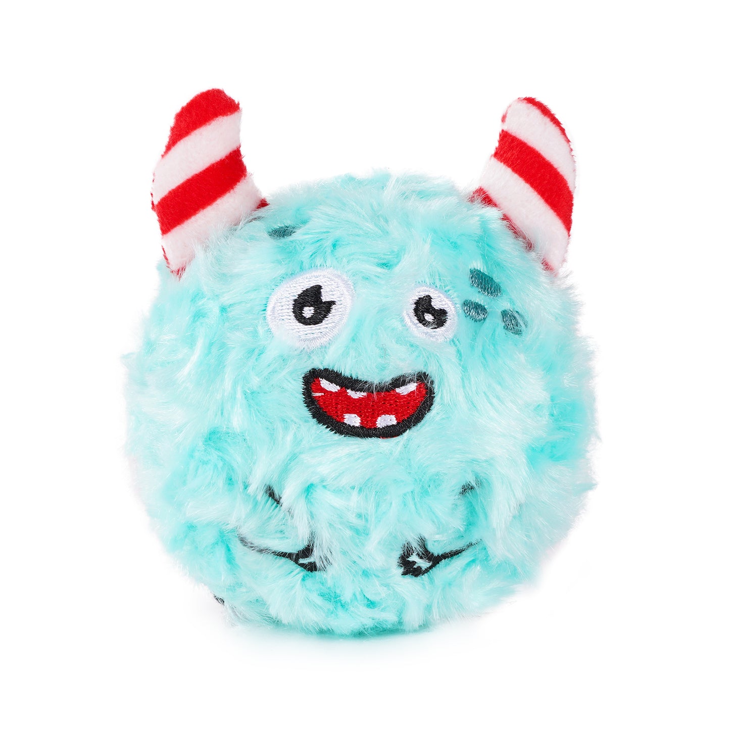 Squeaky Plush Ball Dog Toy – Soft Chew Toy for Indoor Play