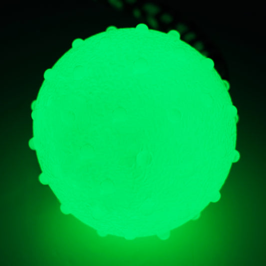 Glow Ball Dog Toy with Rope – Tug & Training Night Play Toy