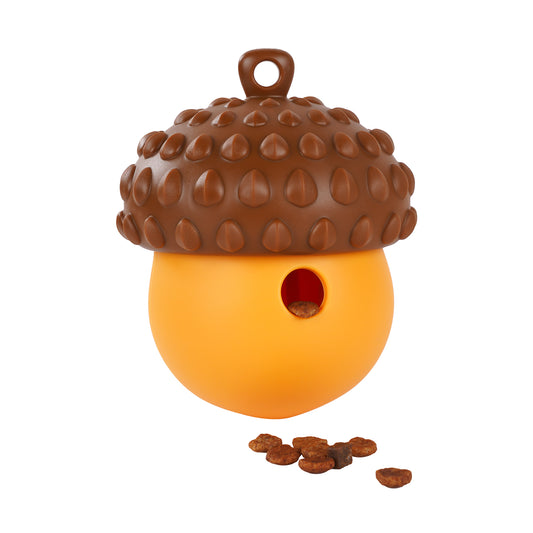 Acorn Puzzle Dog Toy – Treat Dispensing & Teething Chew Toy