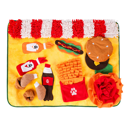 dailyhoo Interactive Snuffle Mat is a good choice for seeking game