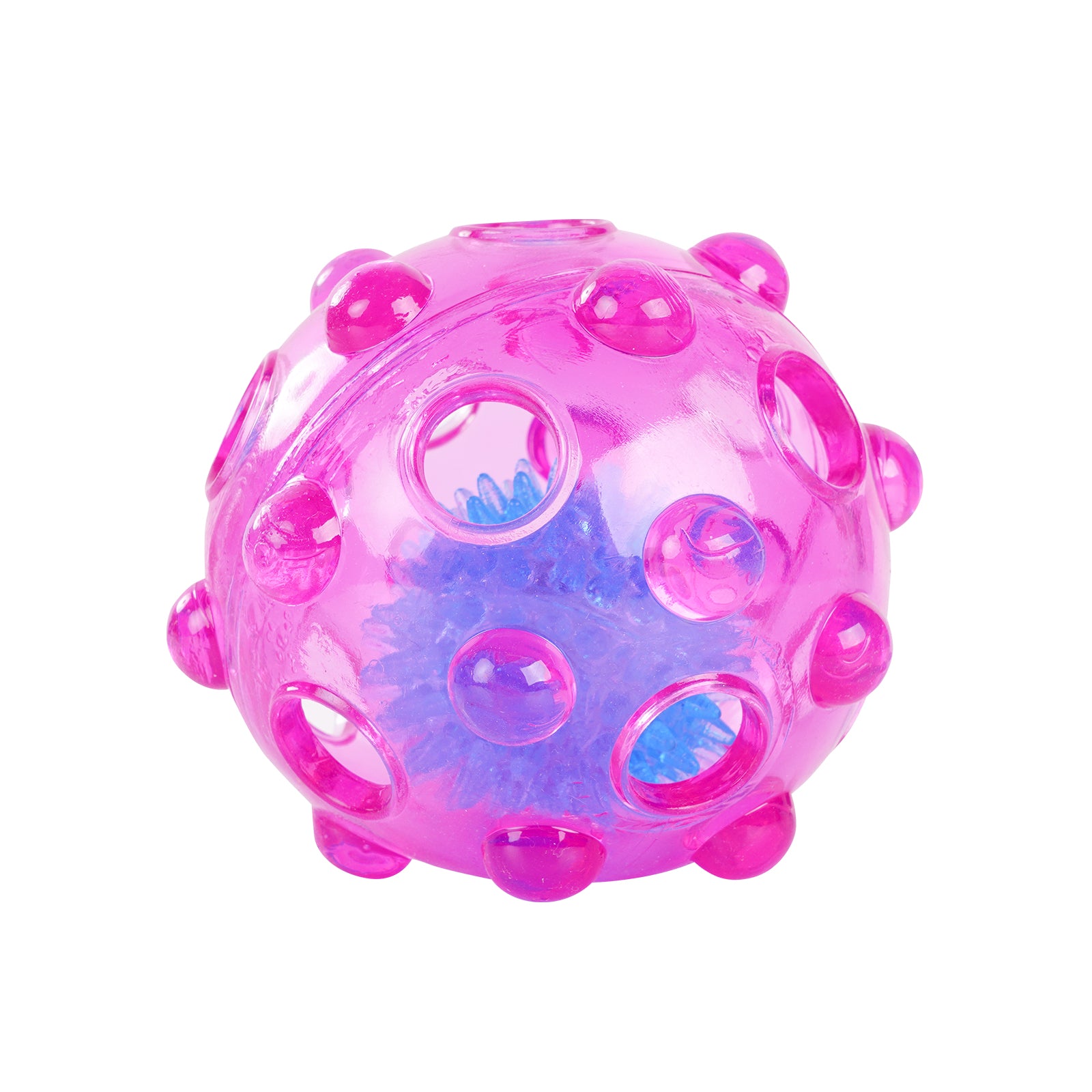 dailyhoo Floatable Smart Glow Ball in pink for dogs
