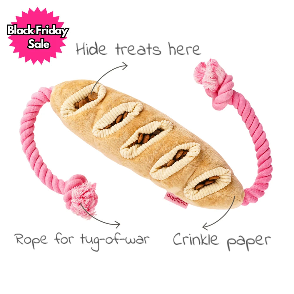 Barkery Bites Plush Toy Collection – Interactive Enrichment Plush Dog Toys