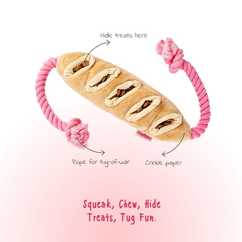 Barkery Bites Plush Toy Collection – Interactive Enrichment Plush Dog Toys