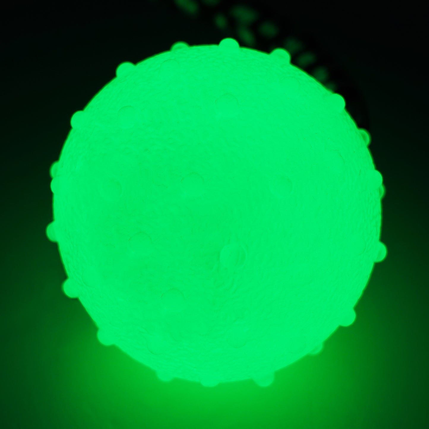 Glow Ball Dog Toy with Rope – Tug & Training Night Play Toy