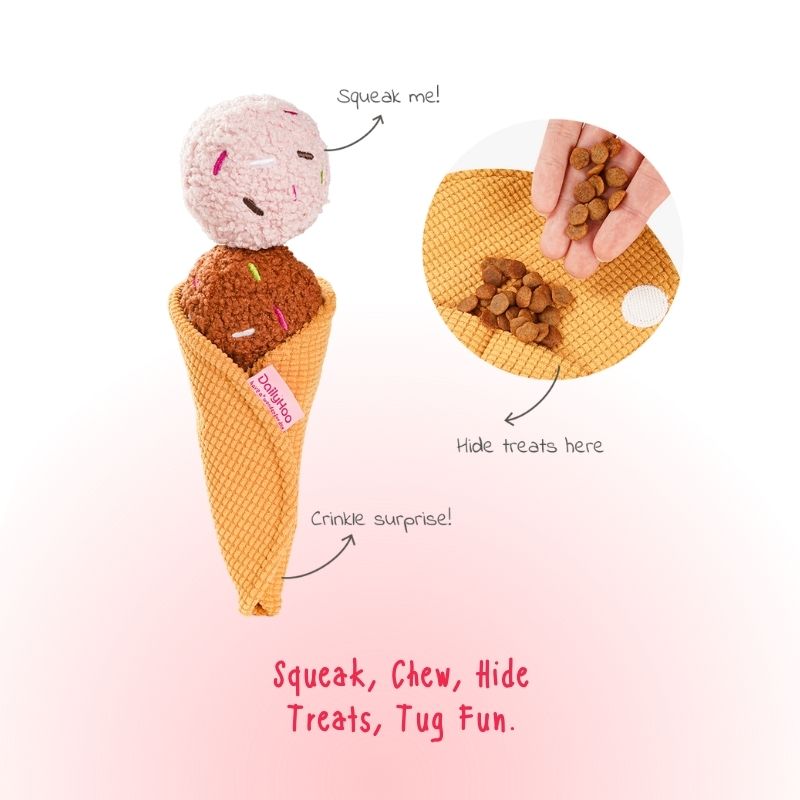 Barkery Bites Plush Toy Collection – Interactive Enrichment Plush Dog Toys