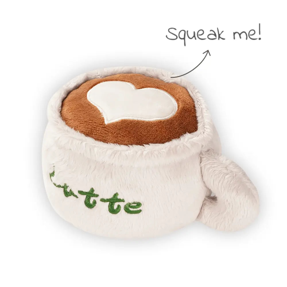 Latte Mug Plush Dog Toy – Chewy & Squeaky