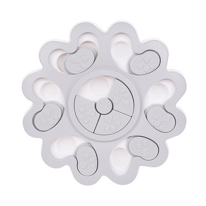 Interactive Puzzle Feeder Dog Toy – Slow Treat Dispensing Plate