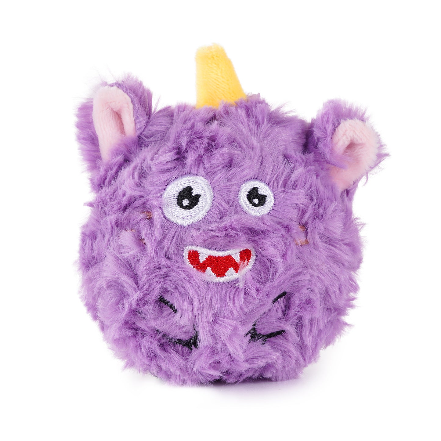 Squeaky Plush Ball Dog Toy – Soft Chew Toy for Indoor Play