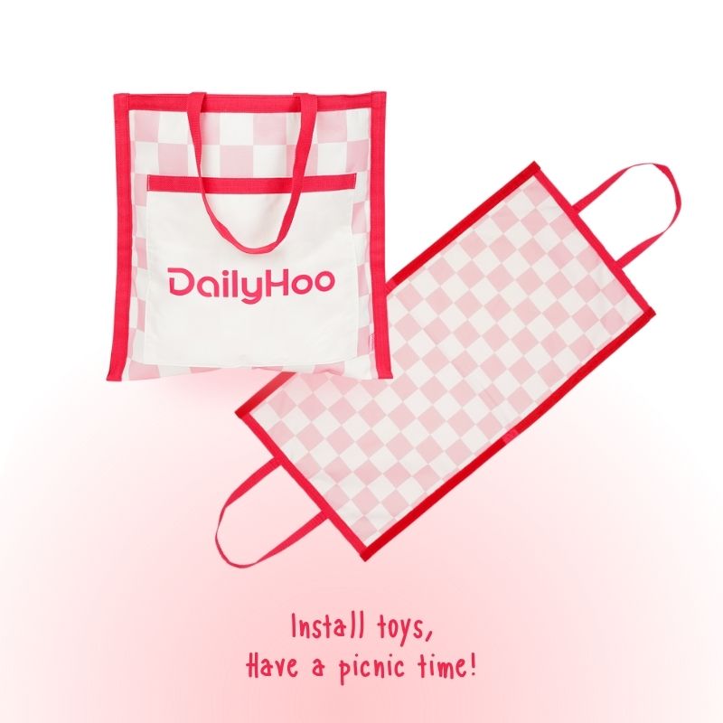 Puppy Picnic Tote – 2-in-1 Storage Bag & Picnic Mat for Plush Toys