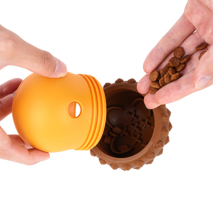 Acorn Puzzle Dog Toy – Treat Dispensing & Teething Chew Toy