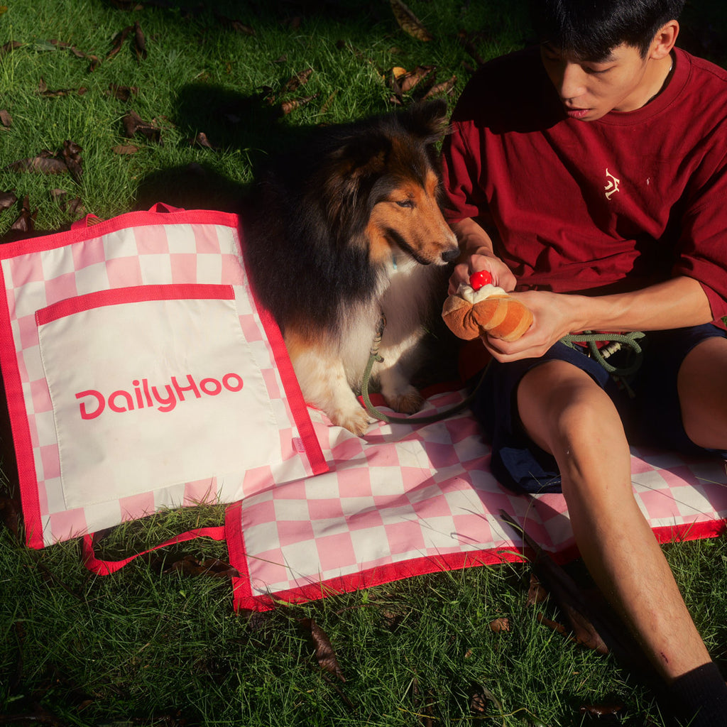 Puppy Picnic Tote – 2-in-1 Storage Bag & Picnic Mat for Plush Toys