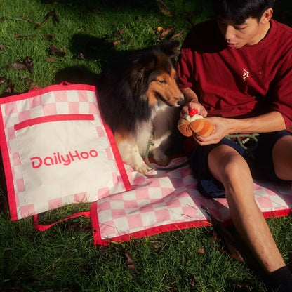 Take Your Dog to Picnic Tote – 2-in-1 Storage Bag & Picnic Mat for Plush Toys